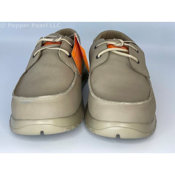 Deck Shoe Cruise Oiled Nubuck EVA Khaki Men's Size 8 Women's 10 Soft Science - Picture 4 of 9